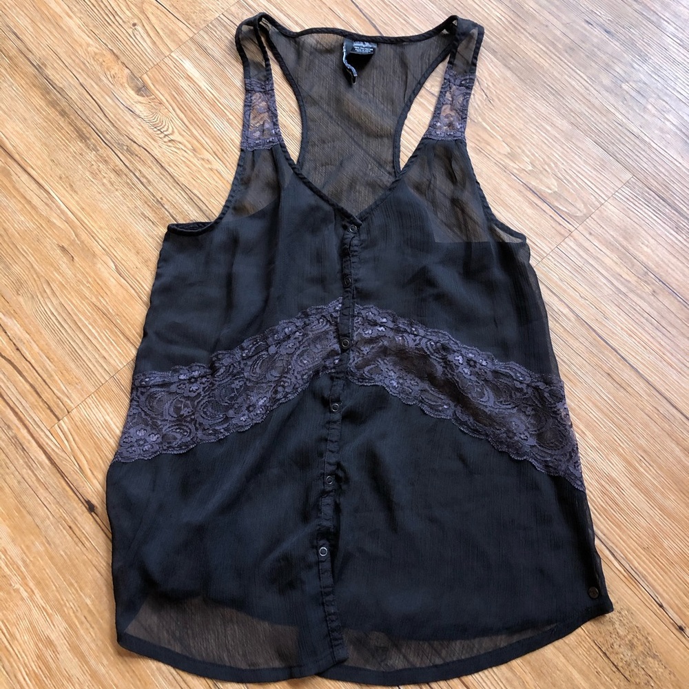 O’NEILL Sheer and Lace Tank Top